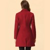 INSPIRE CHIC Women's Single Breasted Notched Lapel Long Winter Coats - 4 of 4