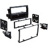 Metra® Single- or Double-DIN ISO Installation Multi Kit for Vehicles with Factory Navigation for 2005 through 2008 Chrysler®/Dodge®/Jeep® in Black - 2 of 4
