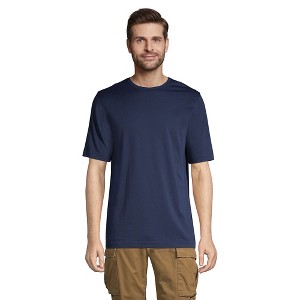 Lands' End Men's Short Sleeve Cotton Supima Tee - 1 of 2
