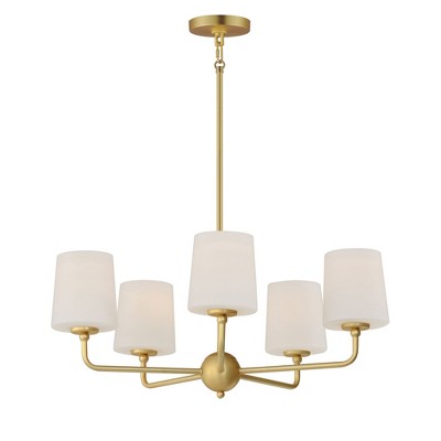 Maxim Lighting Bristol 5 - Light Chandelier in  Satin Brass