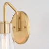 VAXCEL Beverly Bathroom Vanity Light Fixture Clear Glass Shade, LED Compatible - 2 of 4