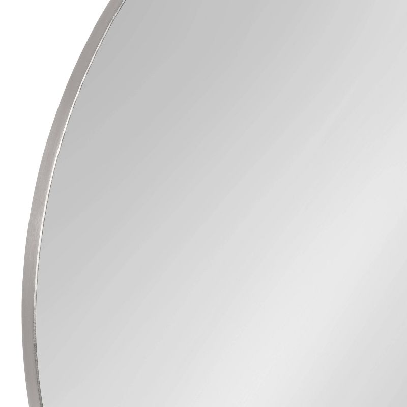 28&#34; Rollo Round Wall Mirror Silver - Kate &#38; Laurel All Things Decor, 4 of 9