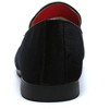 Santimon Mens Velvet Loafers with Gold Bar Tiger Head Dress Shoes Black - 4 of 4