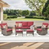 Buenhomino Outdoor Patio All-Weather Wicker Furniture Set - 2 of 4