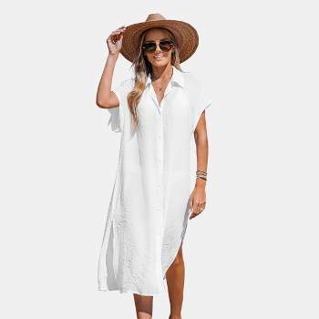 Swimsuits For All Women’s Plus Size Candance Braided Cover Up Maxi ...