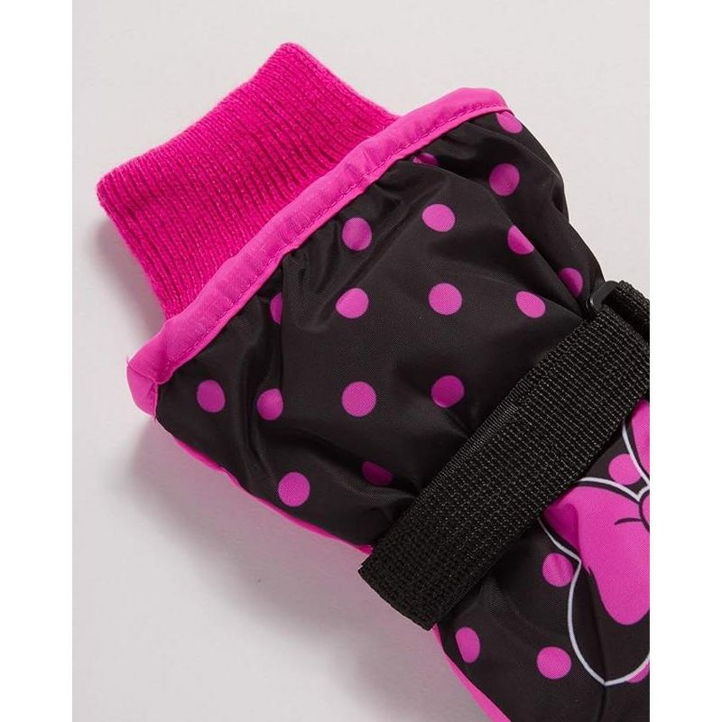 Disney Minnie Mouse Girls Winter Insulate Snow Ski Gloves or Mittens, Ages 2-7, 3 of 4