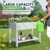 Chic Crate - Elevated Resin Garden Bed w/ Auto-Drain & 14 Gal Capacity - UV-Proof Ergo Design for Patio/Balcony - 4 of 4