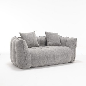 Dexmalle Soft beanbag chair lazy sofa with high resilience foam core for two people - 1 of 4