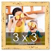 PosterPalooza | Square Shabby Chic Yellow Picture Frame - UV Acrylic, Foam Board Backing, Hanging Hardware - 2 of 4