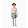PATPAT Family Matching Mommy and Me Swimsuit One Piece Leaves Printed V Neck Swimwear Set Swim Trunks Shorts - 4 of 4