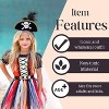 4E's Novelty Black Pirate Headband for Women & Girls - Pirate Headband with Skull & Feather Pirate Hat, Perfect Pirate Headpiece Women for Halloween - 2 of 4