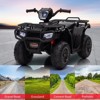 Kids Ride On ATV, 12V Electric Car for Kids, 4-Wheeler Quad Car Toy with Dual Speed Adjustment, Led Light, Music - 2 of 4