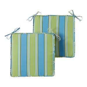 18in Square Outdoor Chair Pad (2-Pack) - 1 of 4