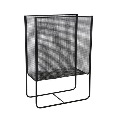 20" Metal Mesh Magazine Rack Black - Sagebrook Home