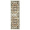 Washable Vintage Persian Area Rug Floral Print Distressed Oriental Rug - 2 of 4