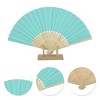Unique Bargains Halloween Christmas Portable DIY 7-Inch Blank Folding Fan 1 Pc - 3 of 4