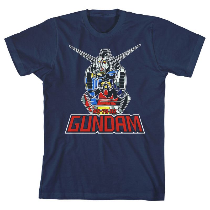 Gundam Mobile Suit Fighter Boy's Navy T-shirt, 1 of 2