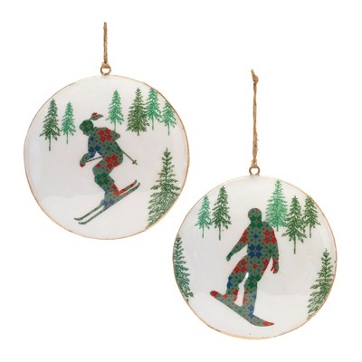 Melrose Snowboard Disc Ornament (Set of 6)