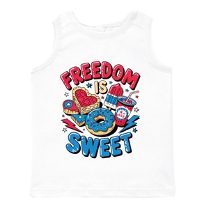 The Juniper Shop Freedom Is Sweet Toddler Tank - 1 of 4