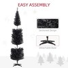 NAYSAYE 7FT Pre-Lit Artificial Christmas Tree 499 Branch Tips Pencil Shape Indoor Holiday Tree Durable PVC and Steel Sturdy Base Easy Setup, Green - 3 of 4