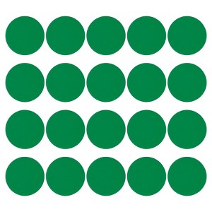 Unique Bargains Self-Adhesive Waterproof PVC Classroom Round Floor Sticker 20 Pcs - 1 of 4