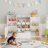Kids Toy Storage Organizer with 6 Removable Bins and Cubbies, Bookshelf Toy Box for Study Room, Bedroom, Kids Room, Classroom & Nursery - 4 of 4