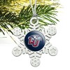 Liberty University Primary Logo Metal Snowflake Christmas Tree Holiday Ornament - 2 of 3