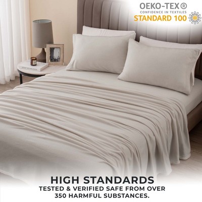Ivory King Size Ultra Soft Polyester Sheet Set