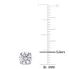 EVERLY JEWELRYR | 14K White Gold 1 CT Lab Grown Diamond TW Stud Earring - 3 of 4