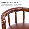 Resenkos Counter Bar Stools, Counter Stool,Seat Height 26" Swivel Cow top Leather Wooden Bar Stools with Backs(Brown 1pc) - 4 of 4