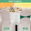 Unique Bargains Polyester Strong Stretchability Wedding Party Chair Sashes 100 Pcs - 4 of 4