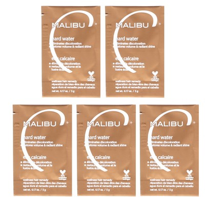 Malibu Hard Water Wellness Hair Remedy, 0.17 oz, Pack of 5