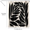 Black Seagrass Shapes by Modern Tropical - botanical Abstract Shower Curtain - Americanflat - 2 of 4