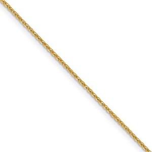 Black Bow Jewelry 1.4mm 14k Yellow Gold Solid Flat Cable Chain Necklace - 1 of 4
