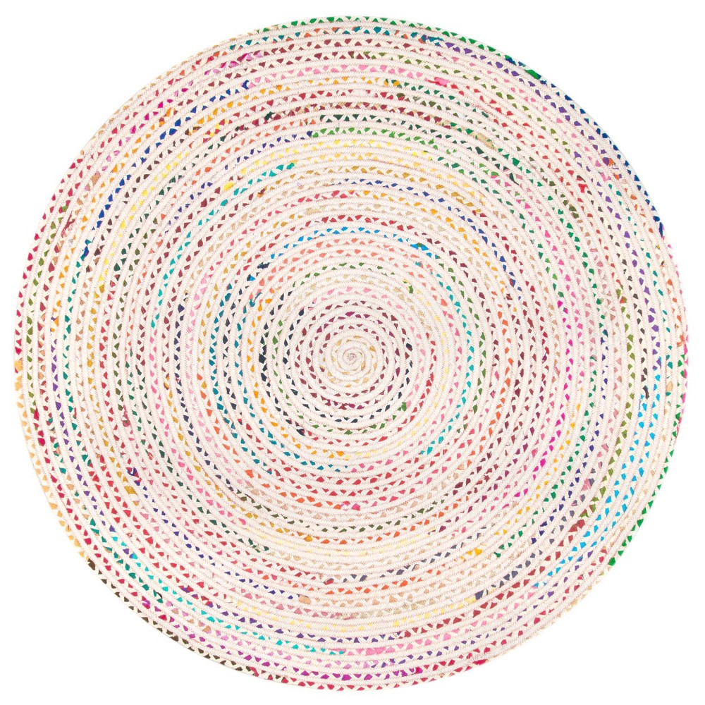 3'x5' Hand Braided Tammara Area Rug Ivory - nuLOOM