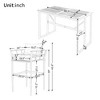 Kumasinova 5Pcs Counter Height Outdoor Dining Table with Iron Table&4 Bar Chairs with Cushion&Pillow Back,Patio Conversation Set for Poolside - 2 of 4