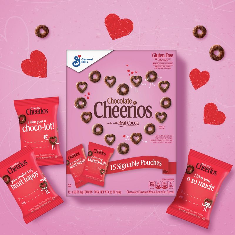 Valentine&#39;s Chocolate Cheerios Multipack - 4.35oz, 5 of 12