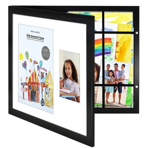 Americanflat 8.5x11 And 4x6 Art Frame For Kids Displays 2 Images ...