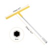 Unique Bargains Motorcycle Bicycle Car Repair Hex High Carbon Steel T-Handle Metric Socket Wrench Yellow - 2 of 4