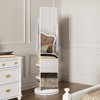 CAVINAS 69"x16" Full Length Mirror,Leaning Floor Full Body Mirror with Hook Storage Rack Coat Rack for Bedroom,Living Room,Cloakroom - 2 of 4