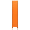 VidaXL Locker Cabinet Orange 13.8 in.x18.1 in.x70.9 in. Steel - 3 of 4