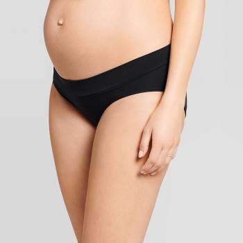 Ingrid & Isabel Maternity Seamless Underwear Bundle 6 Pack Black & Mauve  Size Xl : Target
