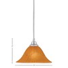 Toltec Lighting Any 1 - Light Pendant in  Chrome with 14" Tiger Shade - 2 of 2