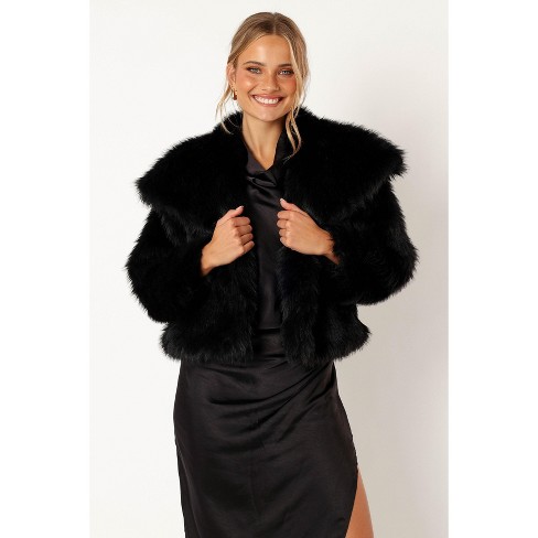 Faux fur jacket outlet target