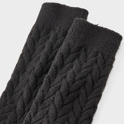 Women's Braided Texture Super Soft Crew Boot Socks - Auden' - image 3