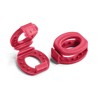 The Original Stretchlace Shoelace Knot Clips – Red Shoe Lace Bow Holder Accessory (3 Pair) - 2 of 4
