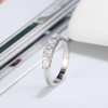 Anniversary Band Ring for Women Emerald CZ Sterling Silver Ginger Lyne Collection - 3 of 4