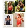 SHAPELLX Womens Lace Bodysuit for Large Bust Tummy Control Shapewear Backless Corset Top V Neck Thong Body Suits Shaper—Black 38 - 2 of 3