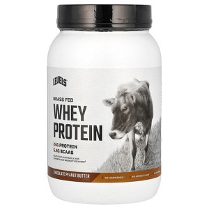 Levels Grass Fed Whey Protein Powder, Chocolate Peanut Butter, 2 lb (907 g) - 1 of 2