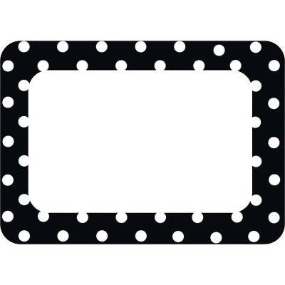 black polka dots